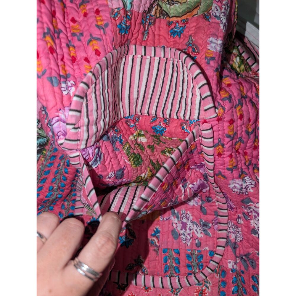 cotton patchwork backpack - Picture 7 of 7